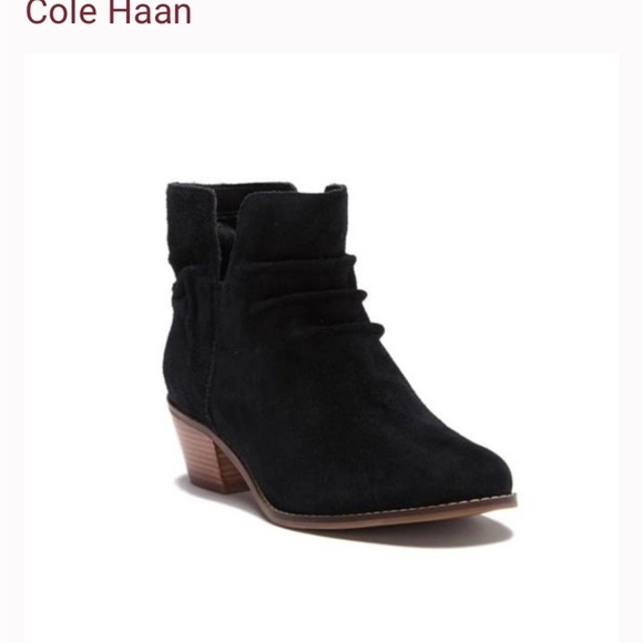 Cole Haan Alayna Slouch Suede Bootie NWOT - Picture 2 of 9